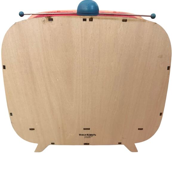 Mid-Century Modern Atomic Cat TV Set Light Up Christmas Decor Laser Cut Wood NEW - Picture 6 of 6